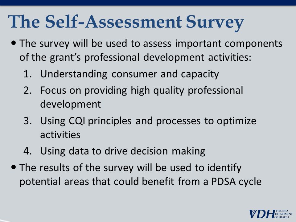 The Self-Assessment Survey