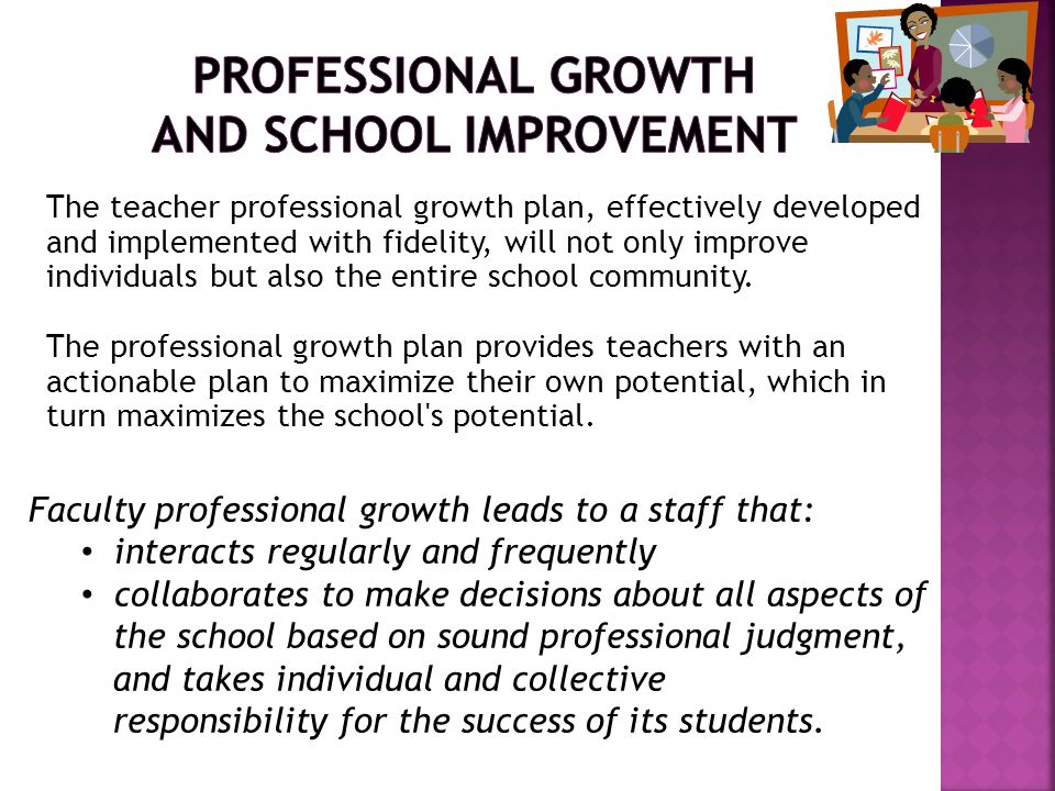 Professional Growth and School Improvement