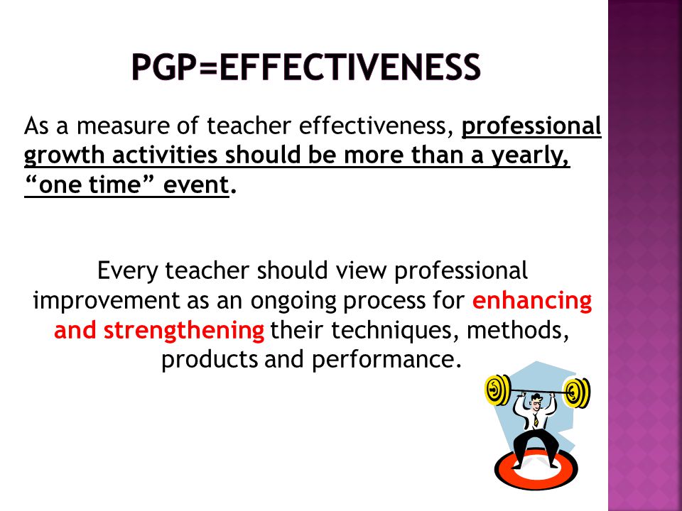 PGP=EFFECTIVENESS