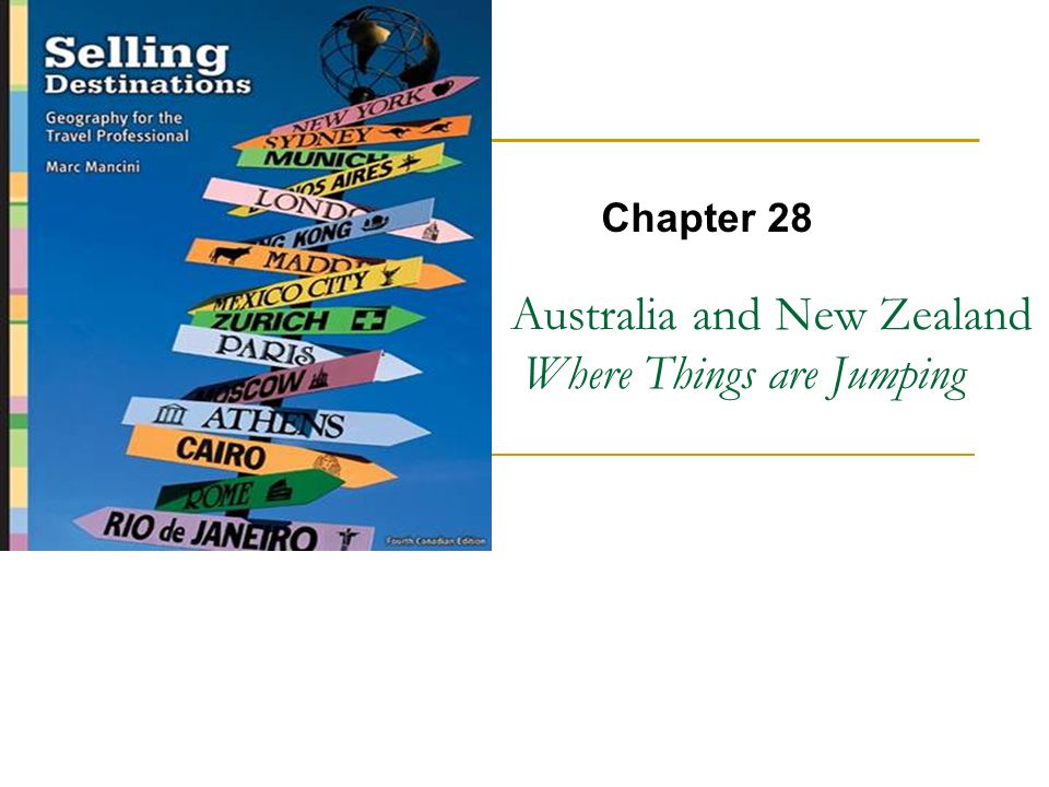 Australia and New Zealand Where Things are Jumping