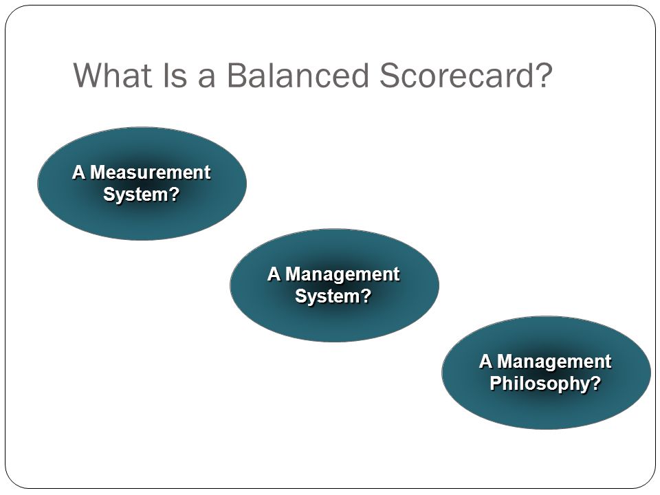 What Is a Balanced Scorecard