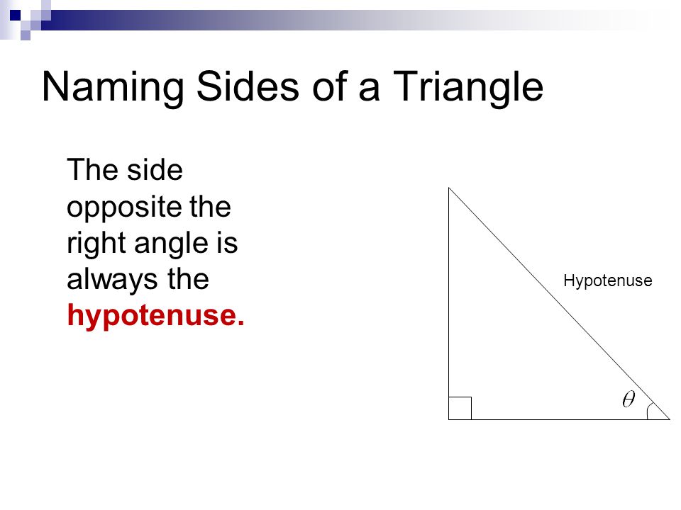 Naming Sides of a Triangle