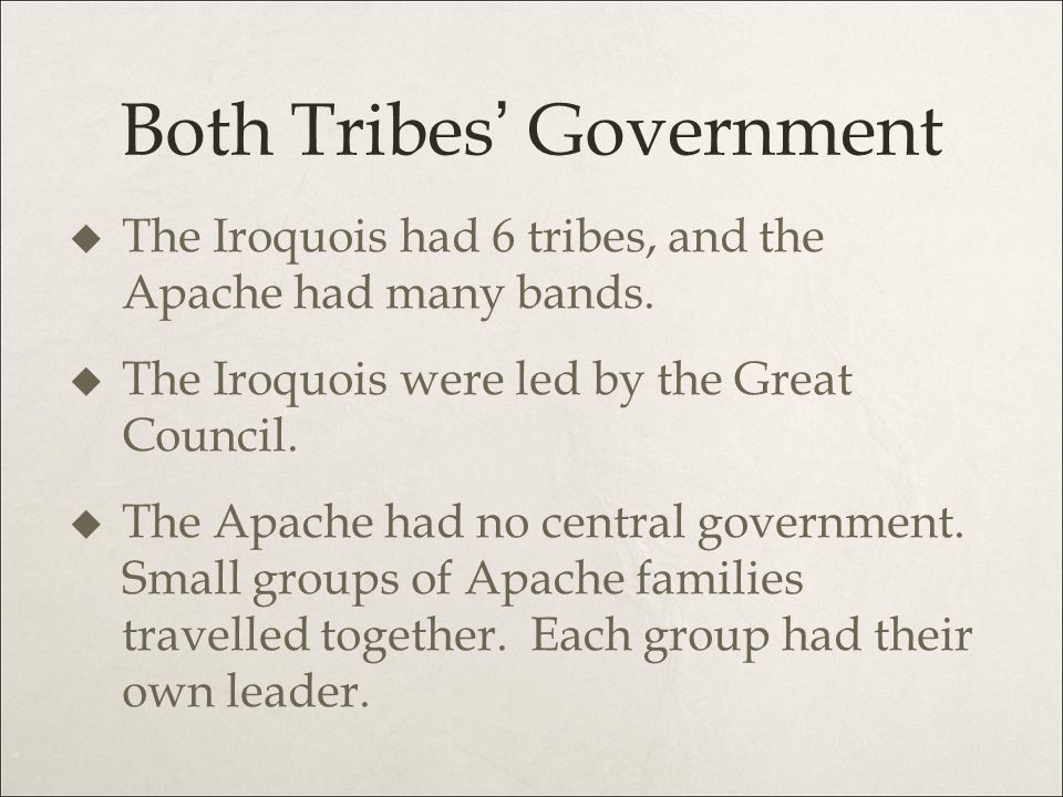 Both Tribes’ Government