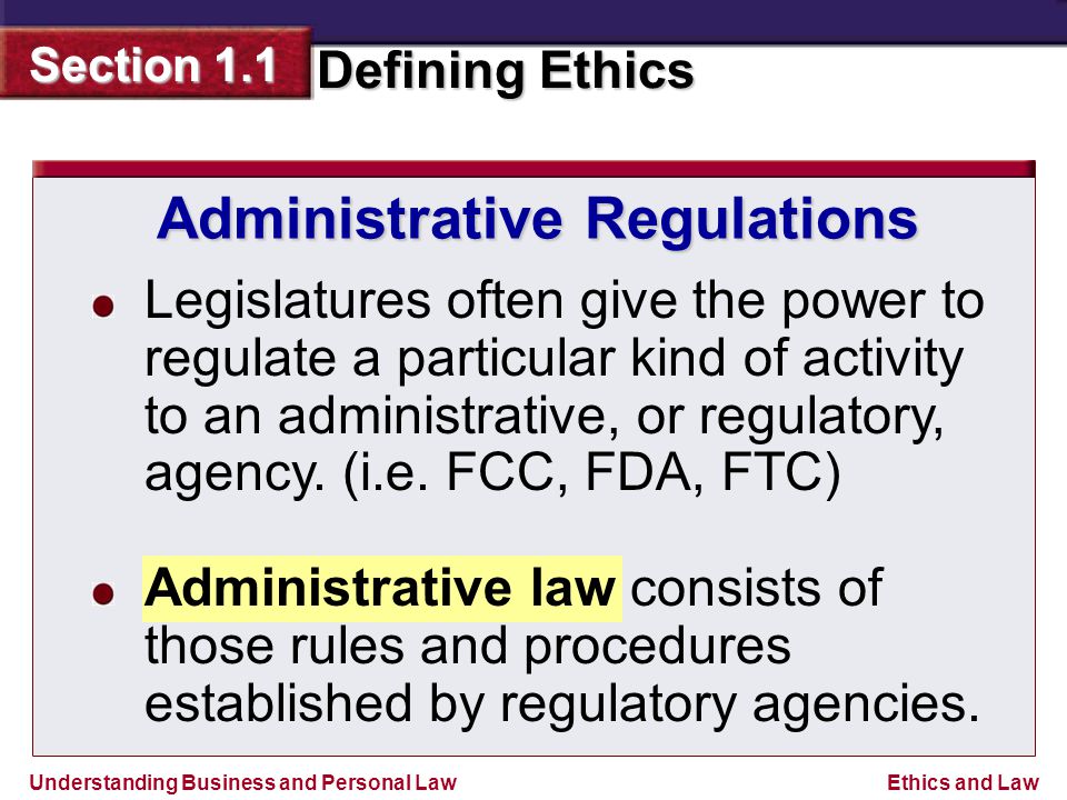 Administrative Regulations