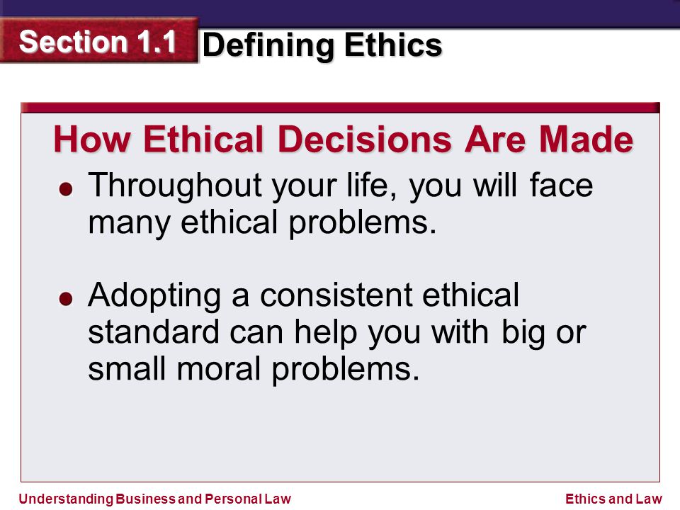 How Ethical Decisions Are Made
