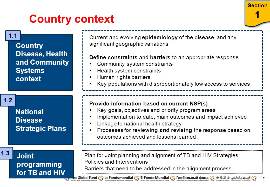 Country context Country Disease, Health and Community Systems context