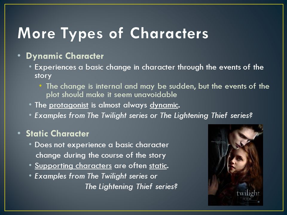 More Types of Characters