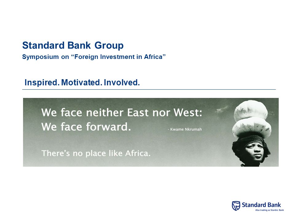 Standard Bank Group Symposium on Foreign Investment in Africa