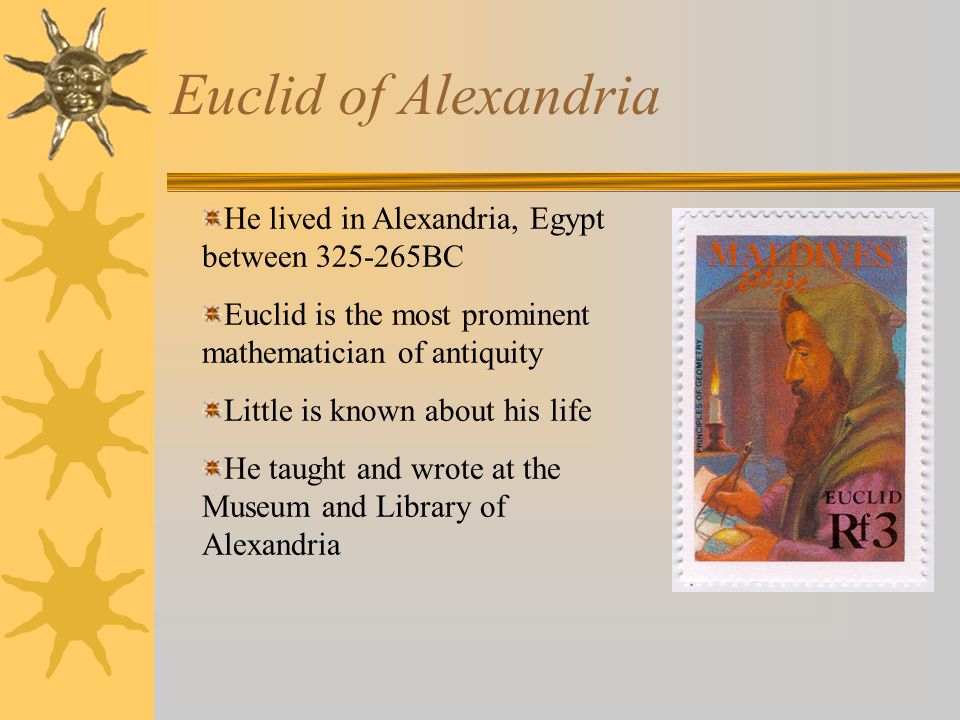 Реферат: Euclid of Alexandria