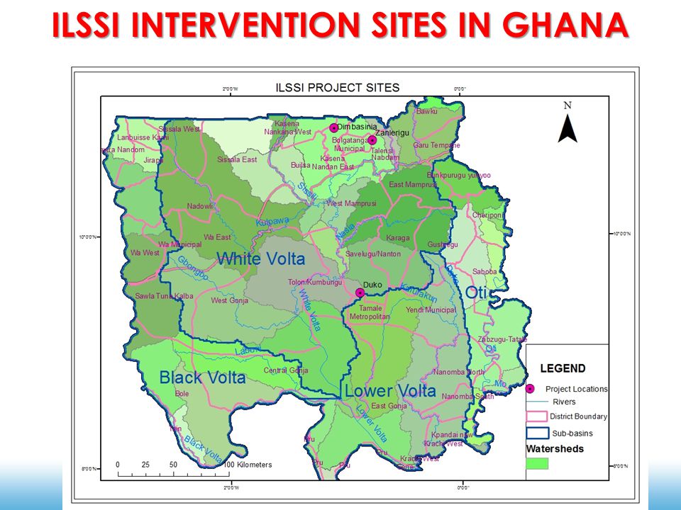 Ilssi Intervention sites in ghana