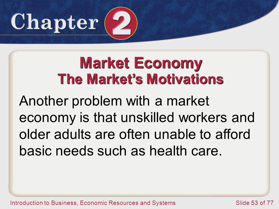 The Market’s Motivations