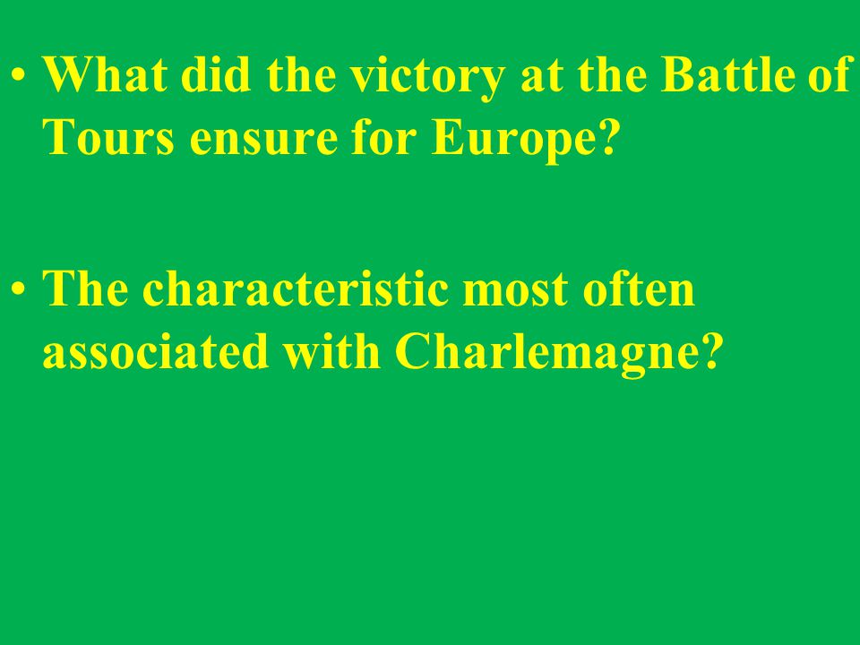 What did the victory at the Battle of Tours ensure for Europe