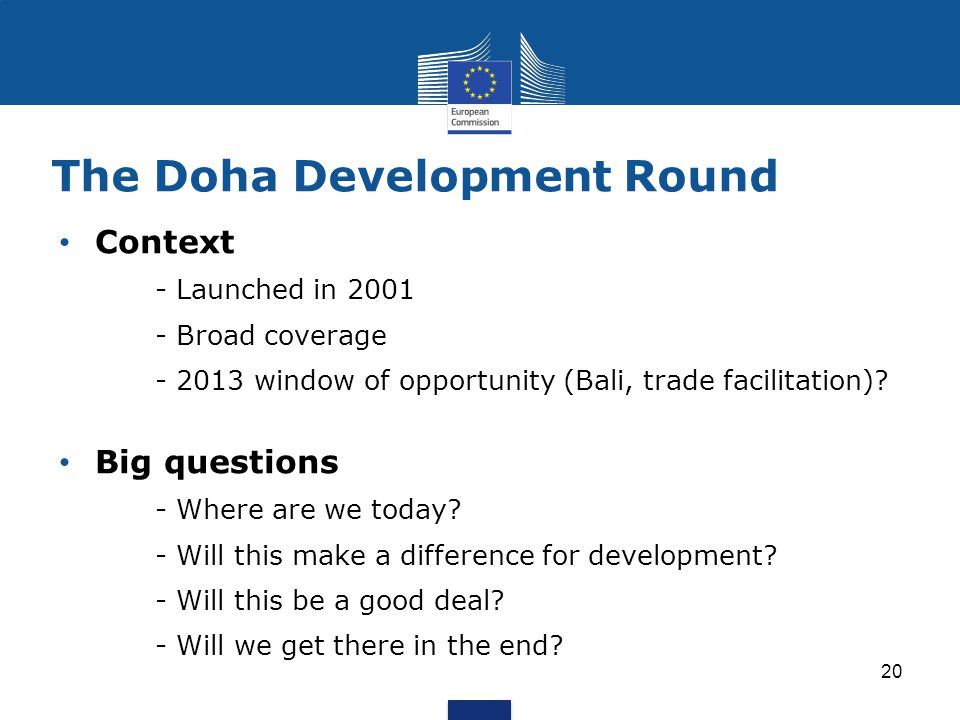 The Doha Development Round