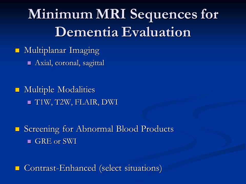 Dating blood products mri
