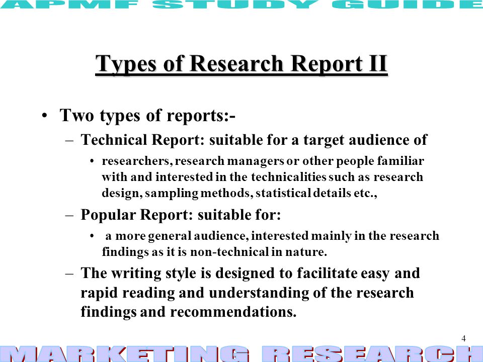 popular research report