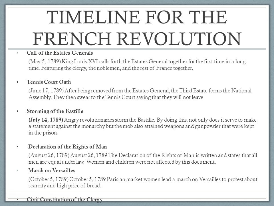 The French Revolution ( ) - ppt video online download