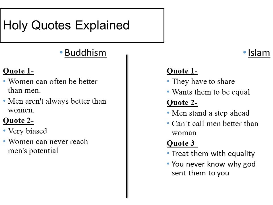 Women In Religion Islam Vs Buddhism Ppt Video Online Download - 