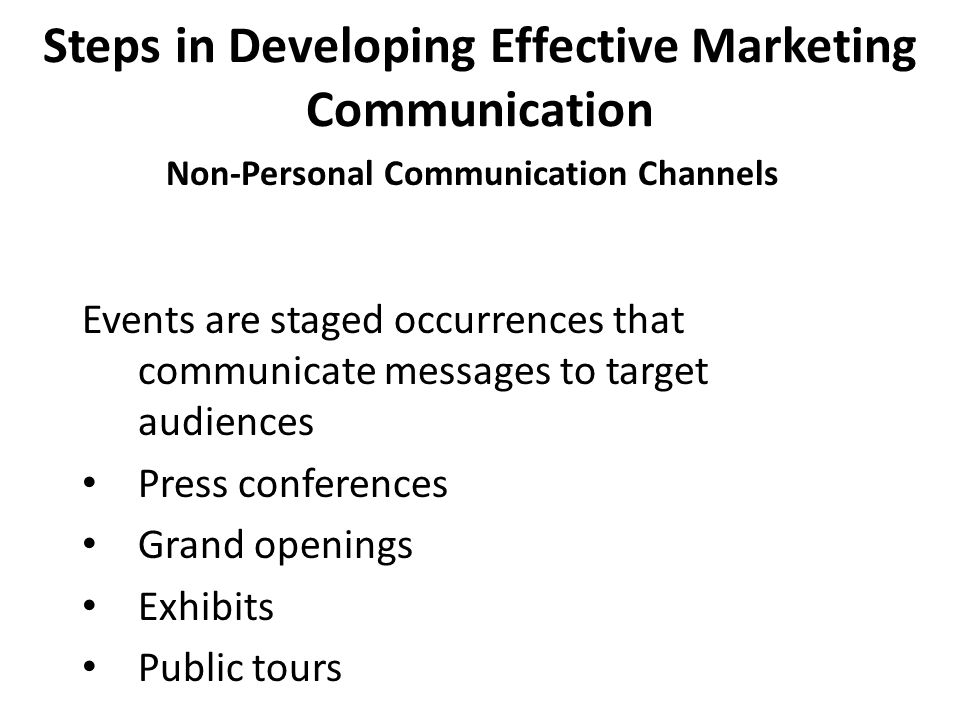Steps in Developing Effective Marketing Communication