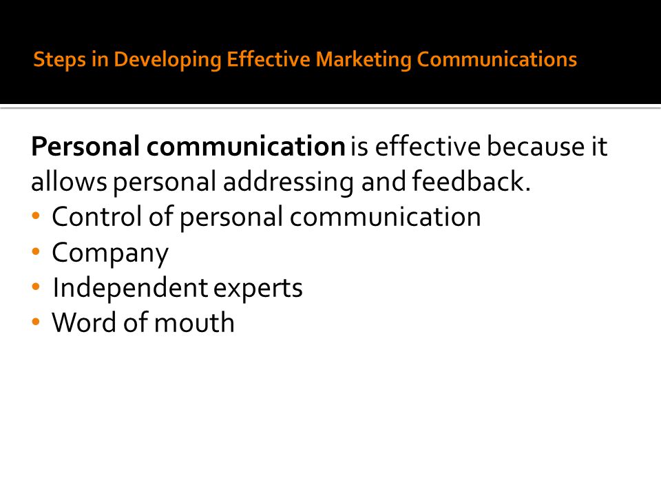 Steps in Developing Effective Marketing Communications
