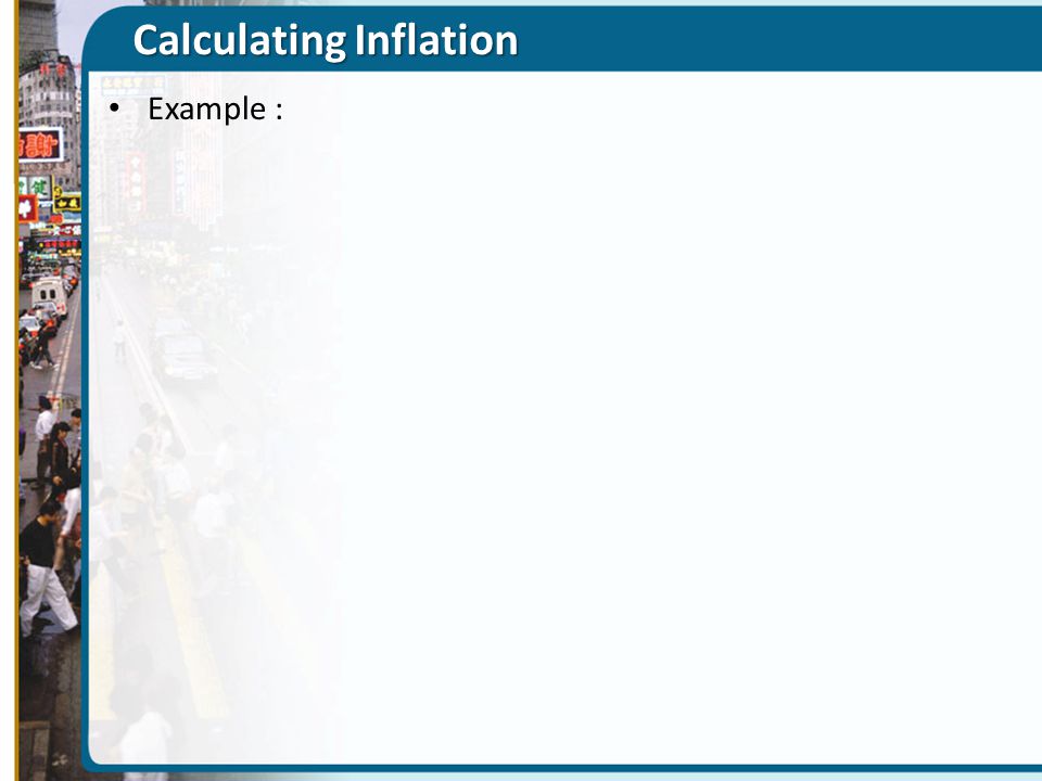 Calculating Inflation