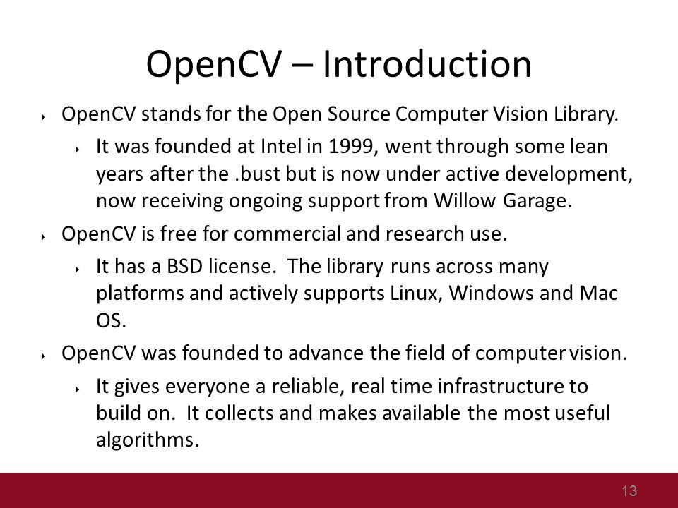 find mii project and opencv tutorial