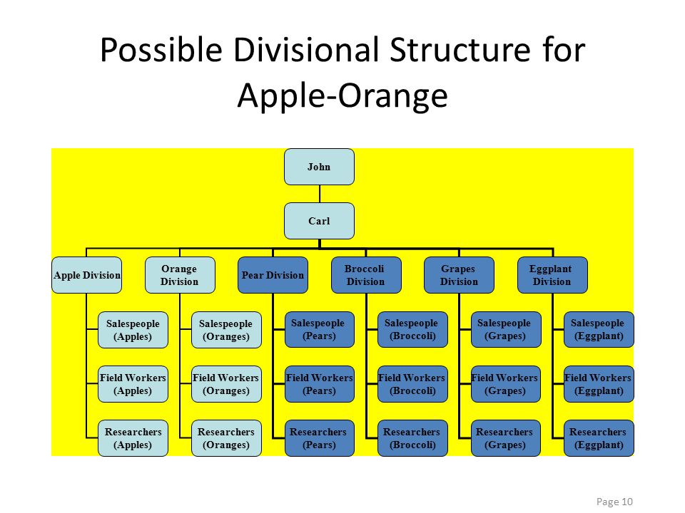 Apple Organizational Structure Chart