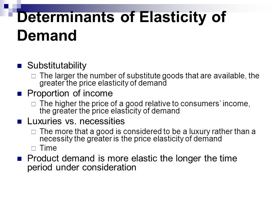 elasticity of demand pdf