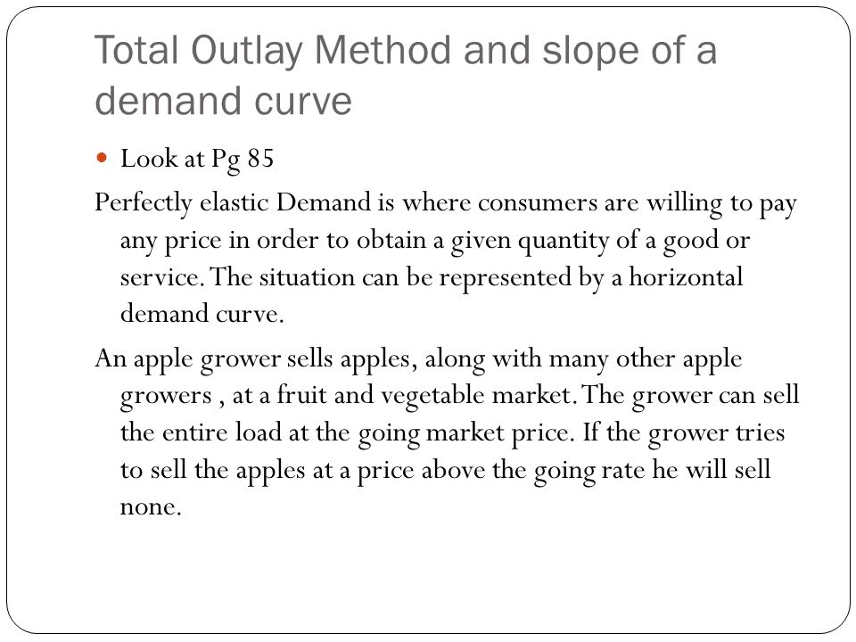 total outlay method