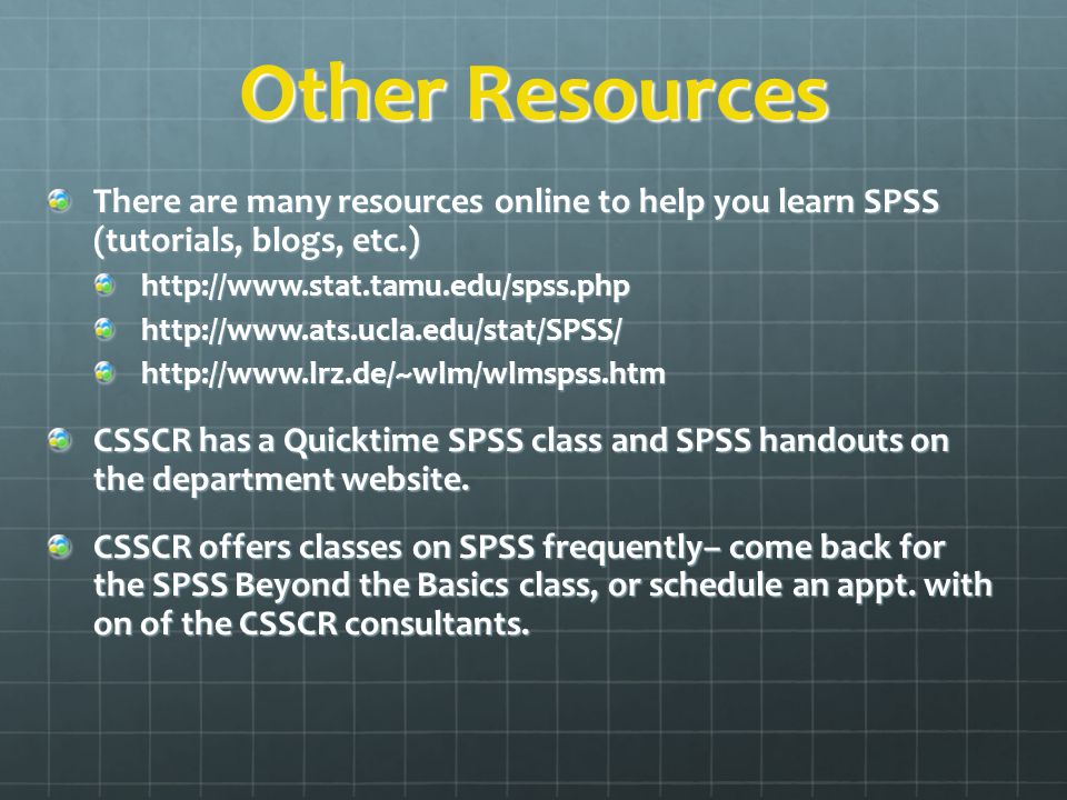 Introduction To Spss For Spss Version 16 0 Ppt Download