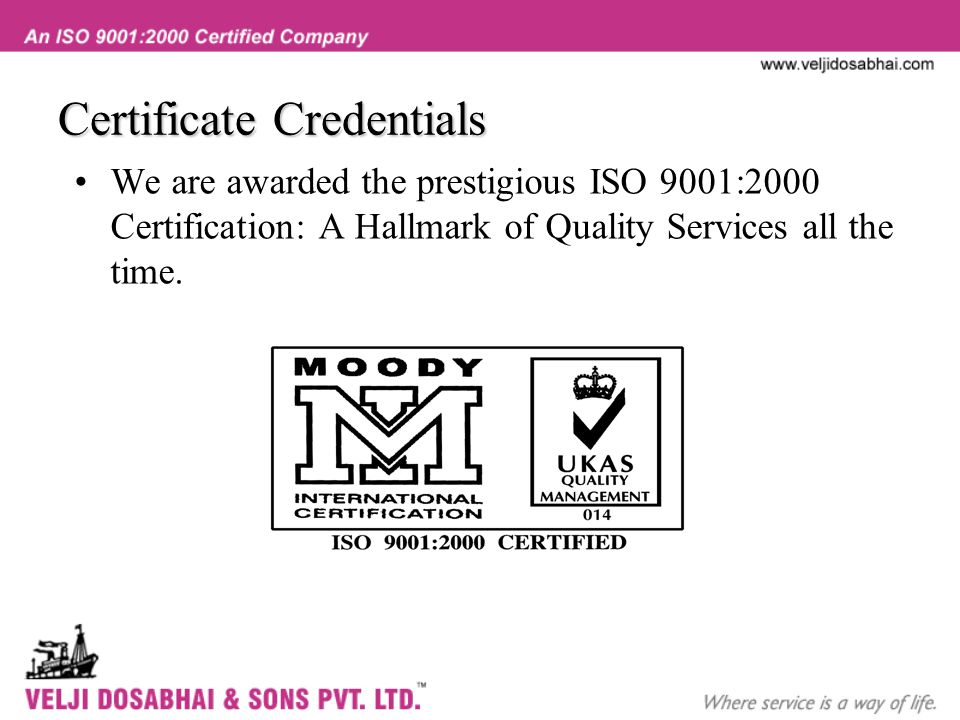 Certificate Credentials
