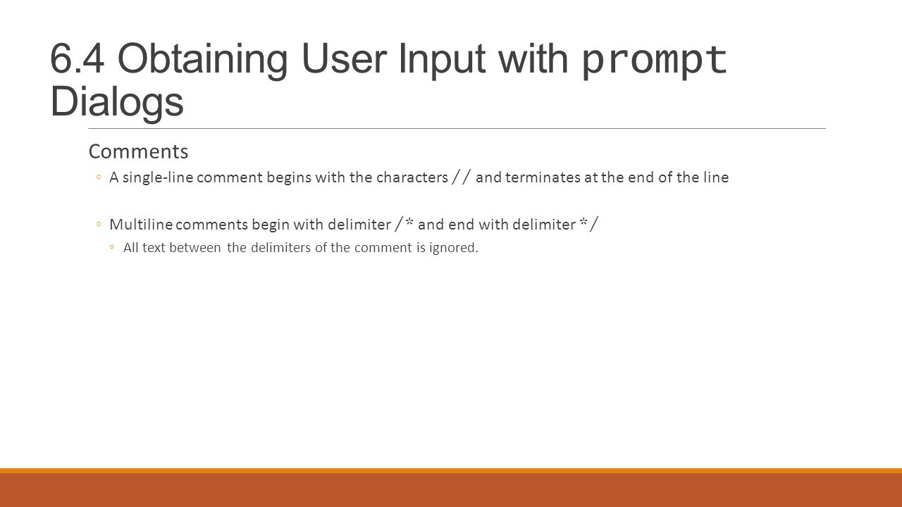 6.4 Obtaining User Input with prompt Dialogs