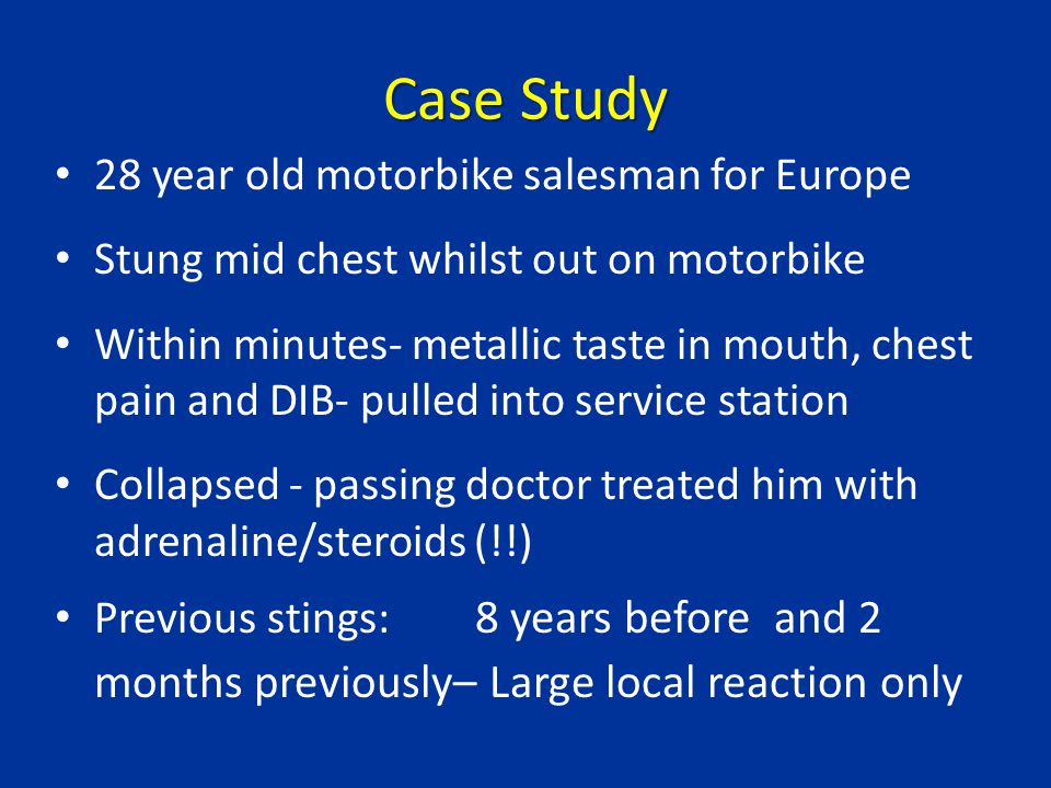 Case Study 28 year old motorbike salesman for Europe