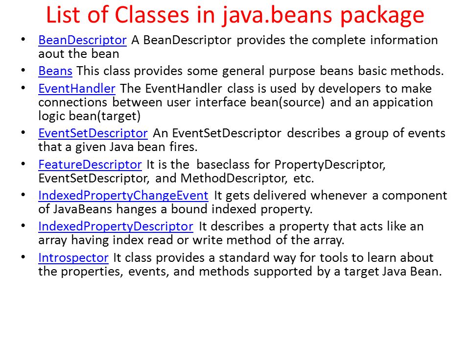 JAVA BEANS (Unit-V) K.Phani Sirisha. - ppt download