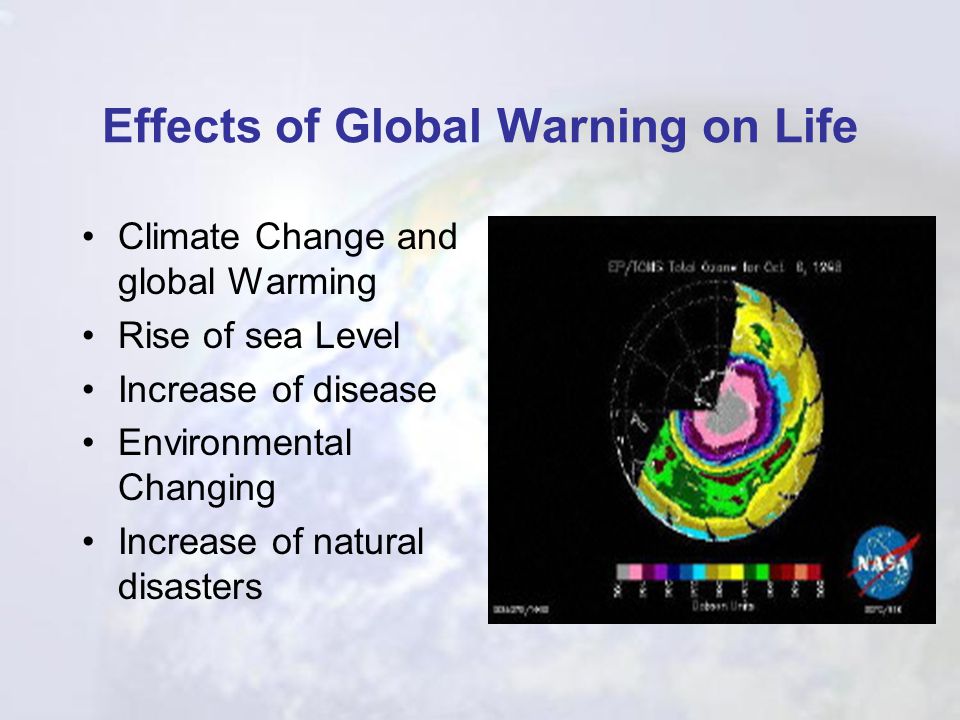 Effects of Global Warning on Life