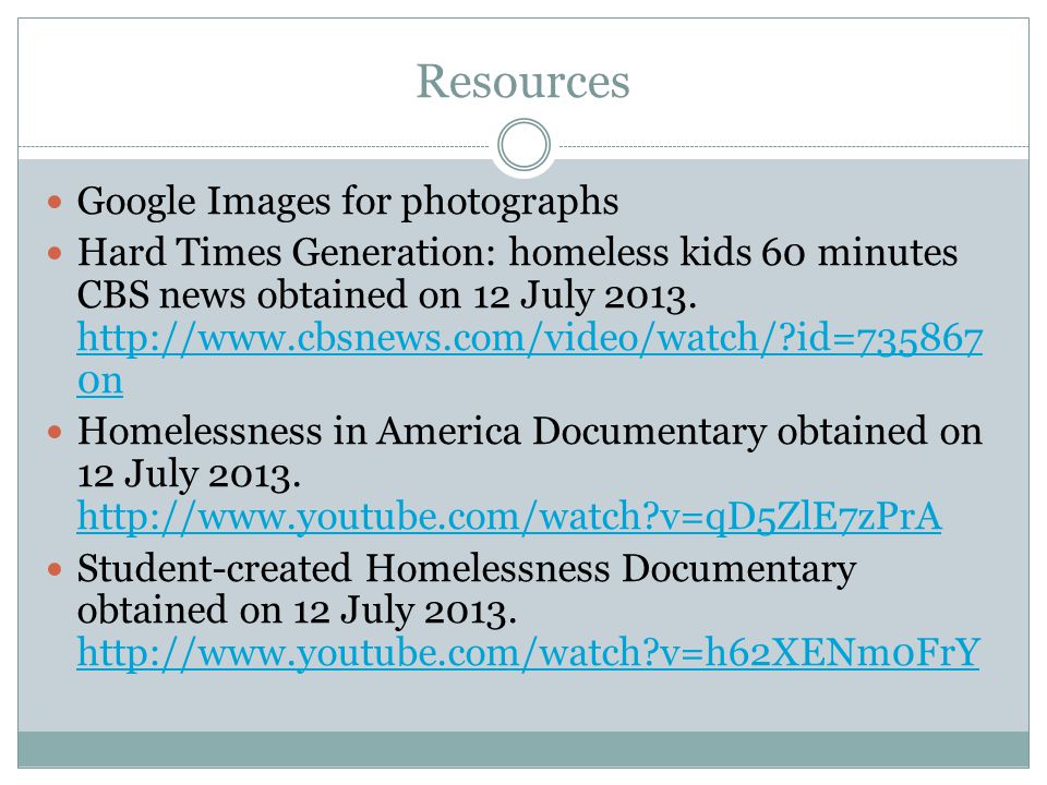 Resources Google Images for photographs