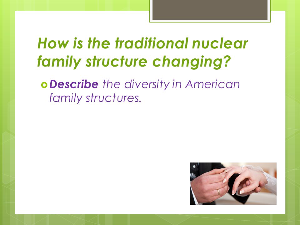 How is the traditional nuclear family structure changing