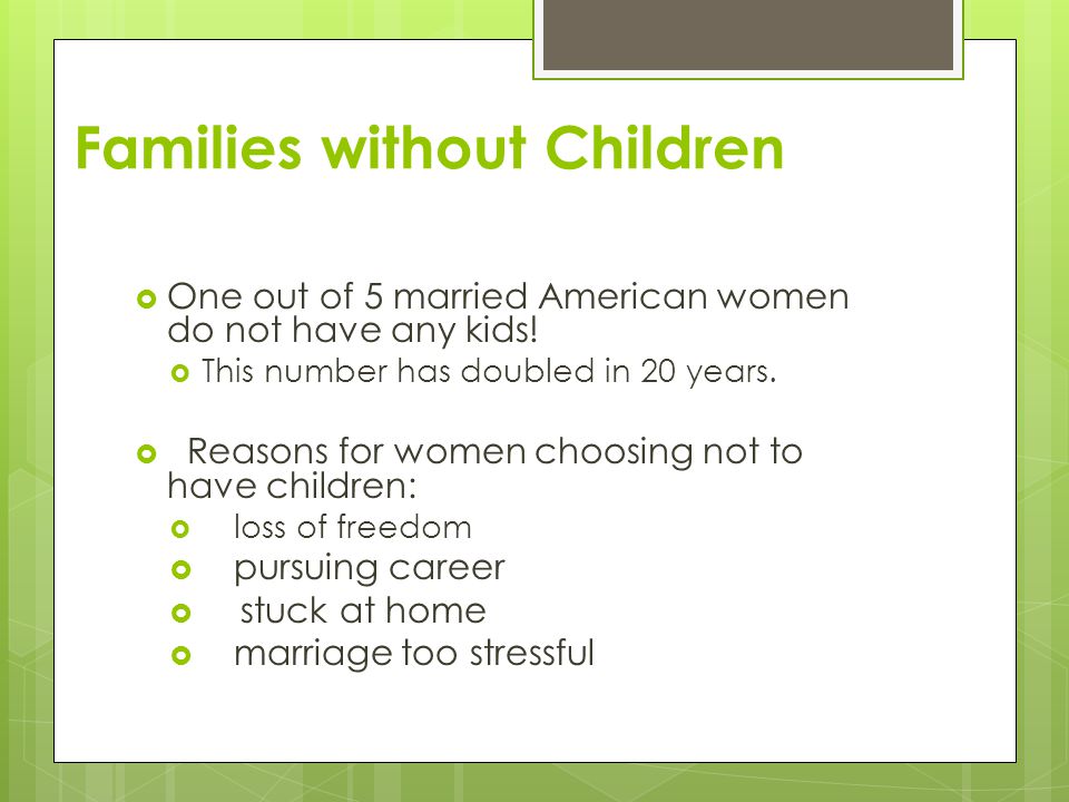 Families without Children