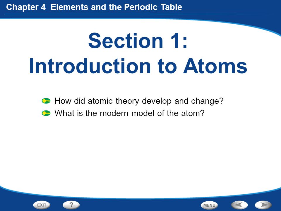 Section 1: Introduction to Atoms
