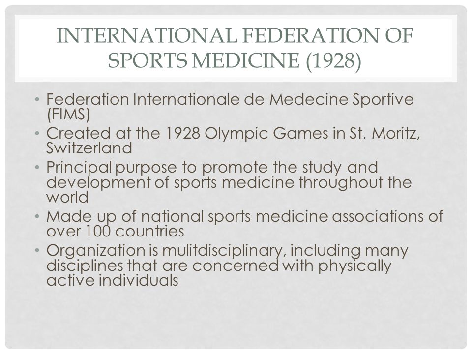 International Federation of Sports Medicine (1928)