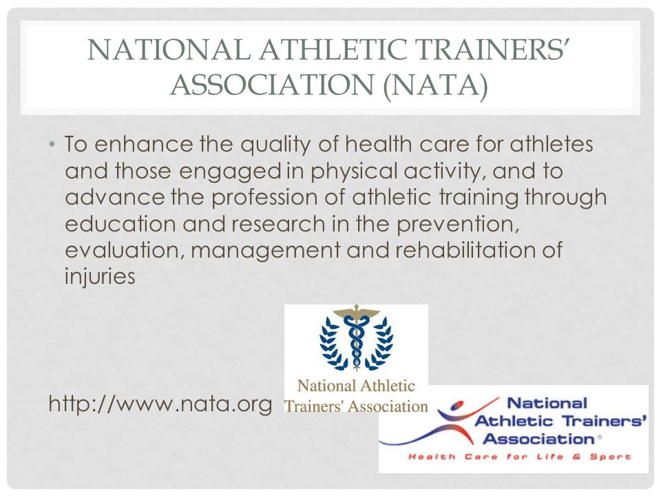 National Athletic Trainers’ Association (NATA)