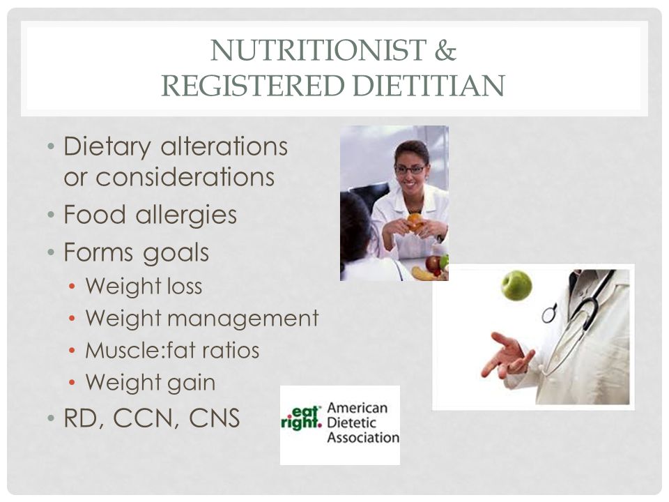 Nutritionist & Registered dietitian