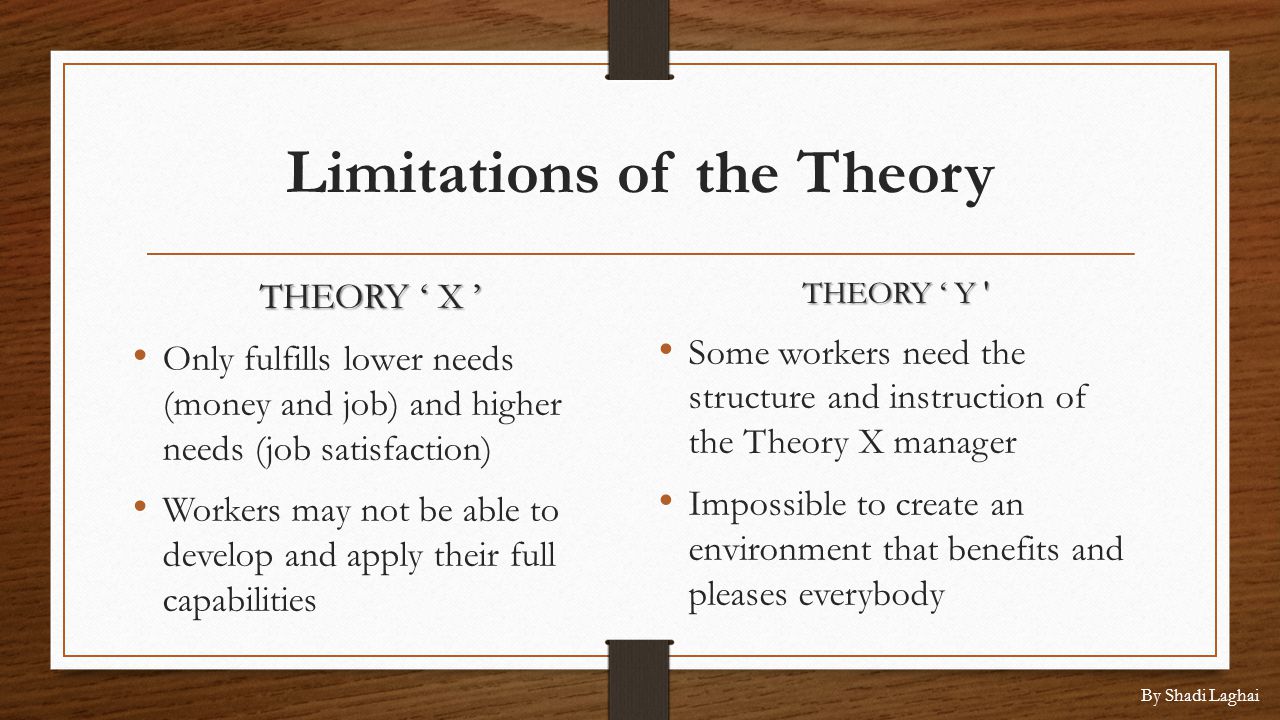 advantages and disadvantages of theory x and y