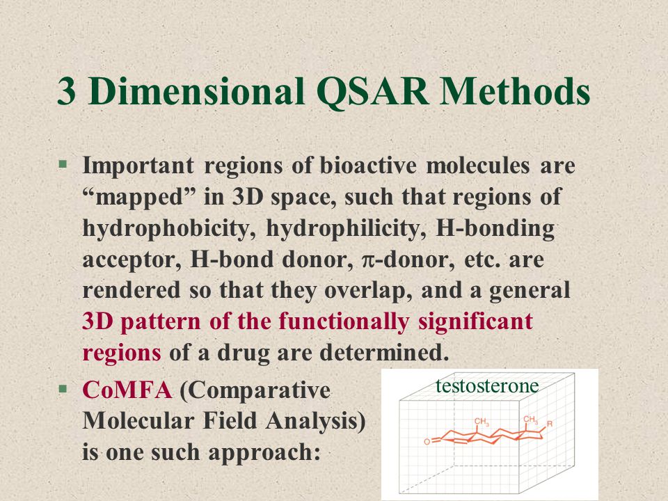 3 Dimensional QSAR Methods