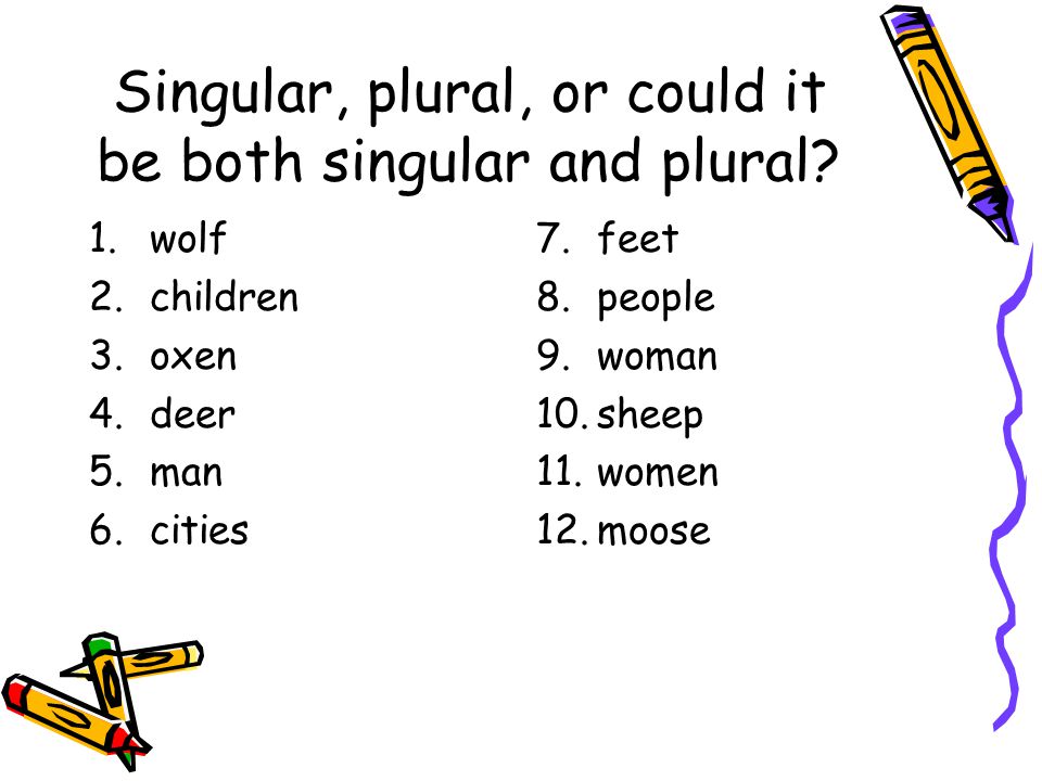 Singular, plural, or could it be both singular and plural