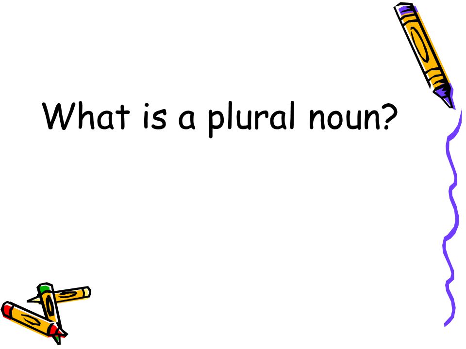 What is a plural noun