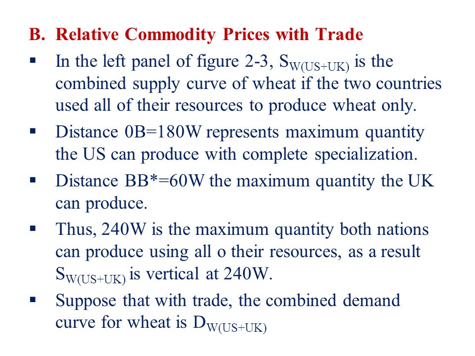 Relative Commodity Prices with Trade