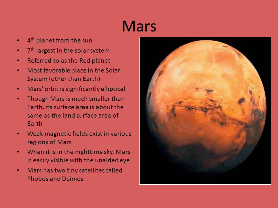 Почему планета марс. Планеты с описанием. Доклад о планете Марс. Марс больше земли. Марс красная Планета четвёртая Планета по размеру.