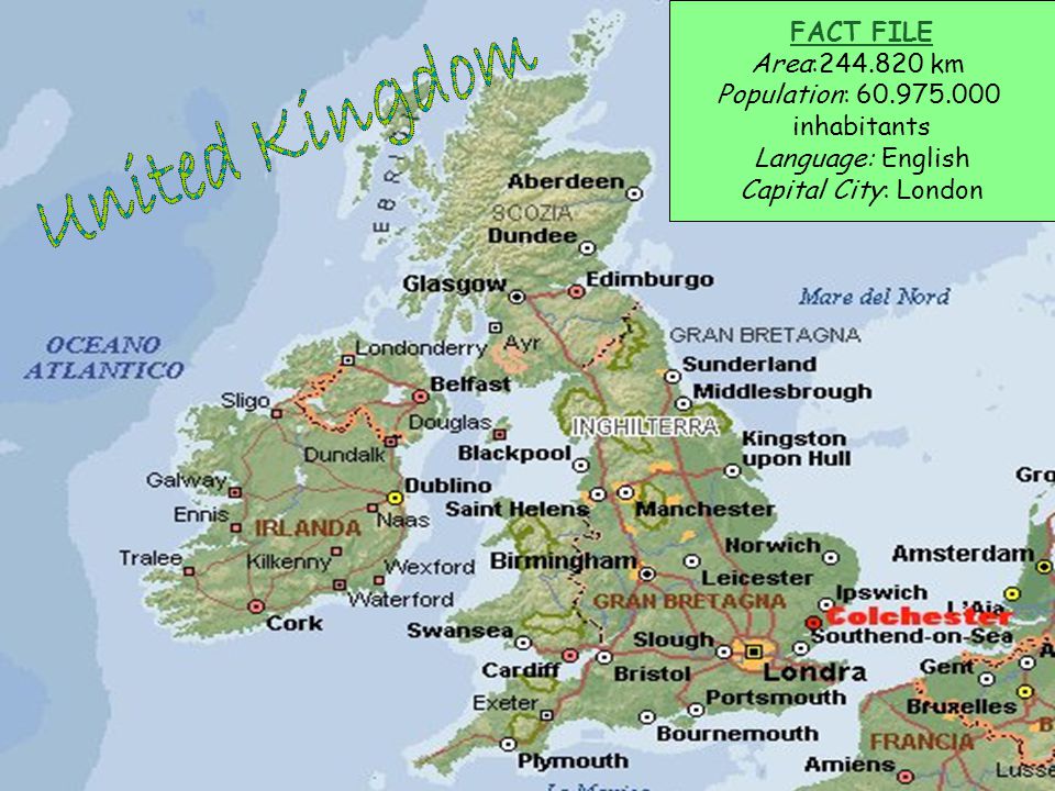 United Kingdom FACT FILE Area: km Population: