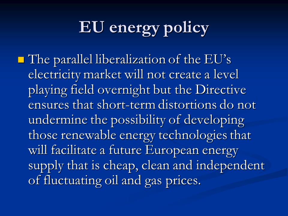 EU energy policy