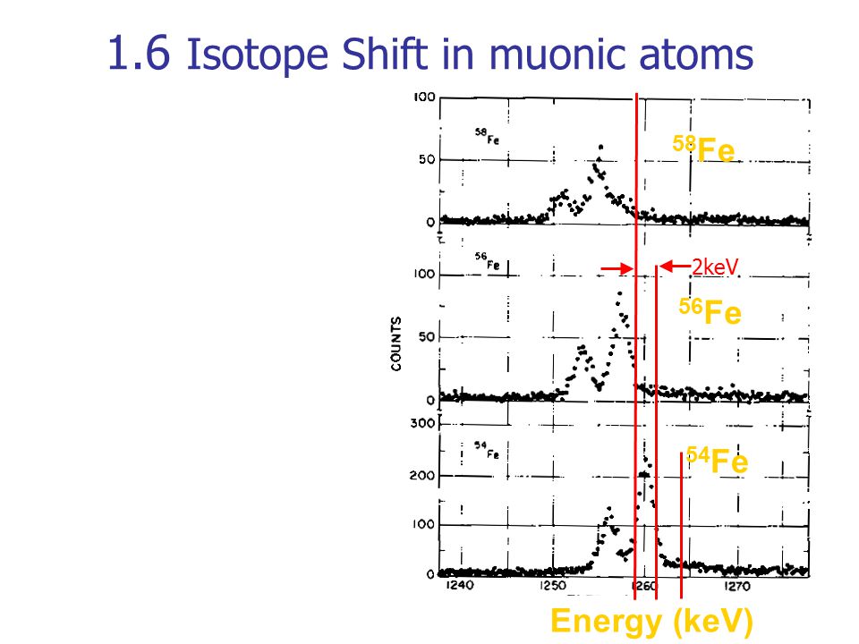 1.6 Isotope Shift in muonic atoms
